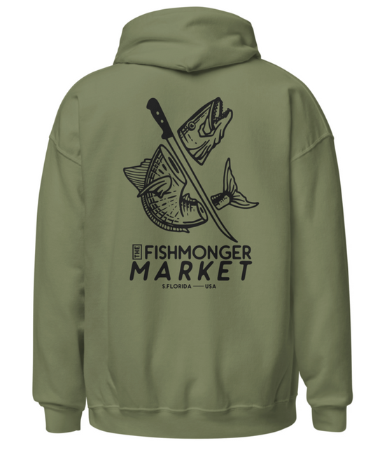 Green RTFM Salmon Head Hoodie