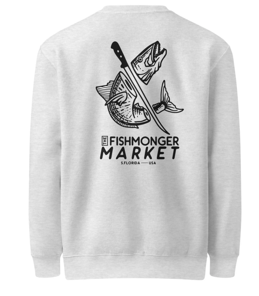 Grey RFTFM Salmon Head Crew Neck