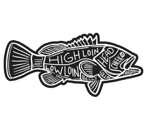 Grouper Cuts Die Cut Stickers